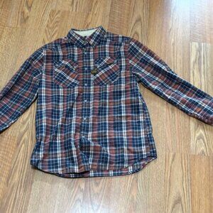 G-STAR MEN'S 5620 SKI CRAYON LONG SLEEVE PLAID SHIRT SIZE SLIM LARGE